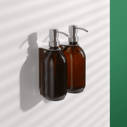 Nickel Double Wall Mounted Soap Dispenser - REGN
