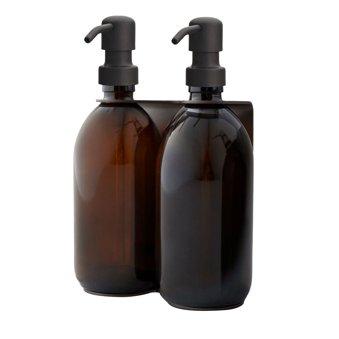 Nickel Double Wall Mounted Soap Dispenser - REGN