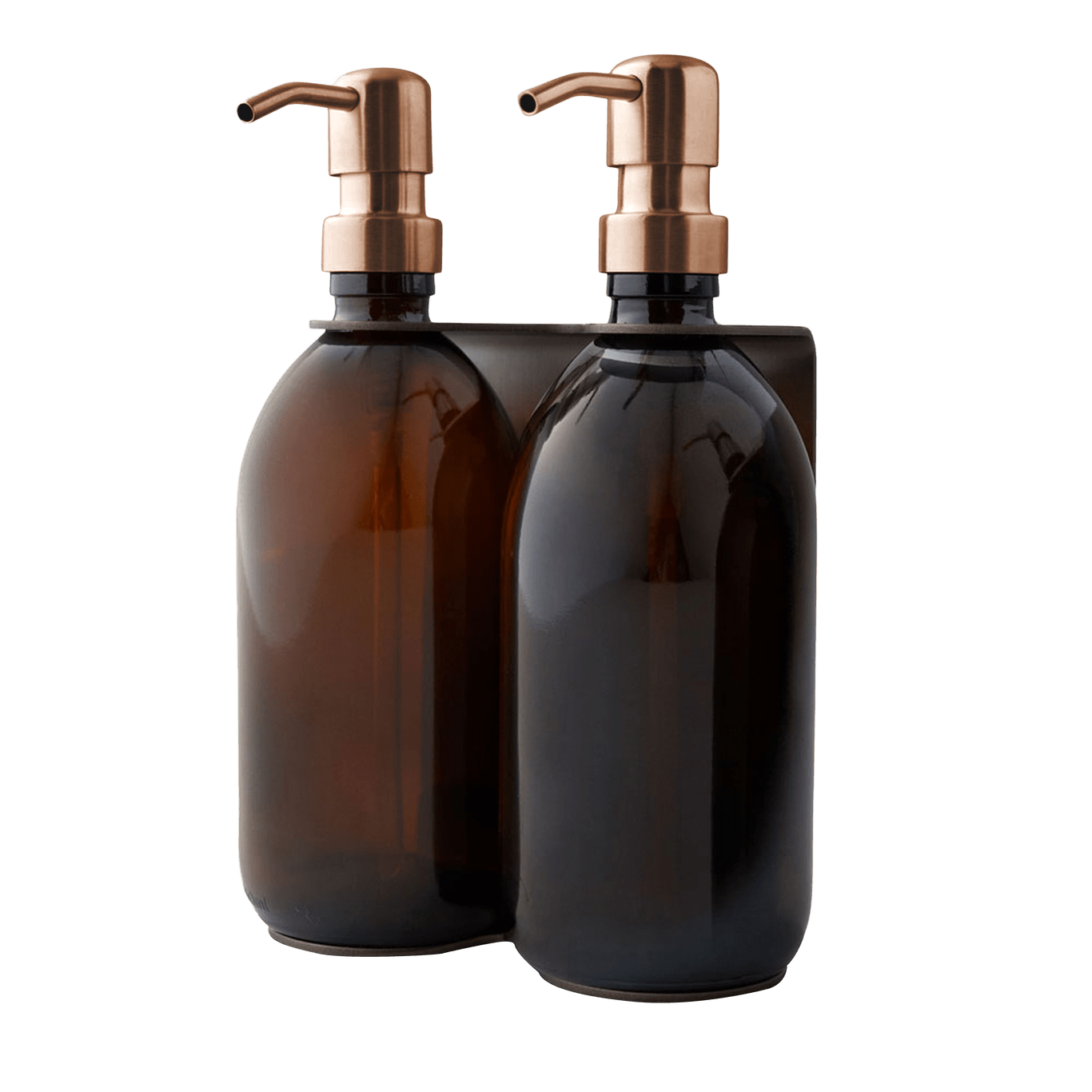 Nickel Double Wall Mounted Soap Dispenser - REGN