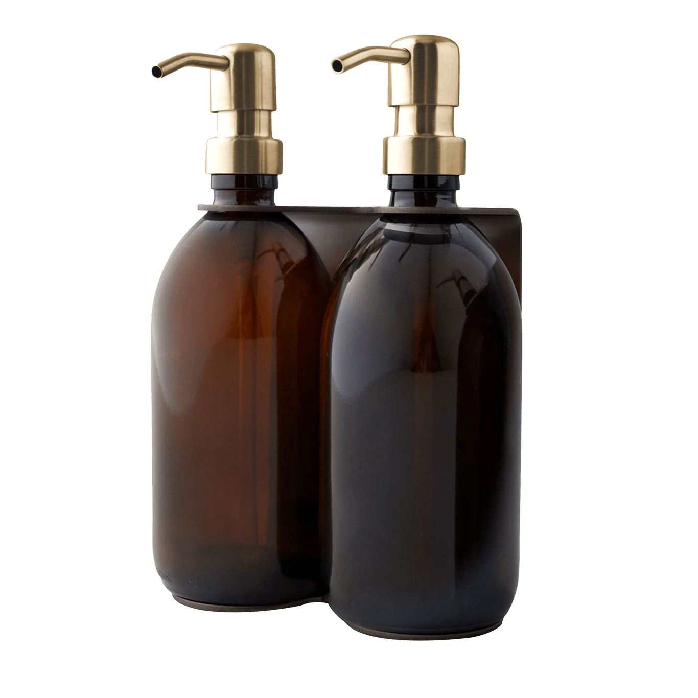 Nickel Double Wall Mounted Soap Dispenser - REGN