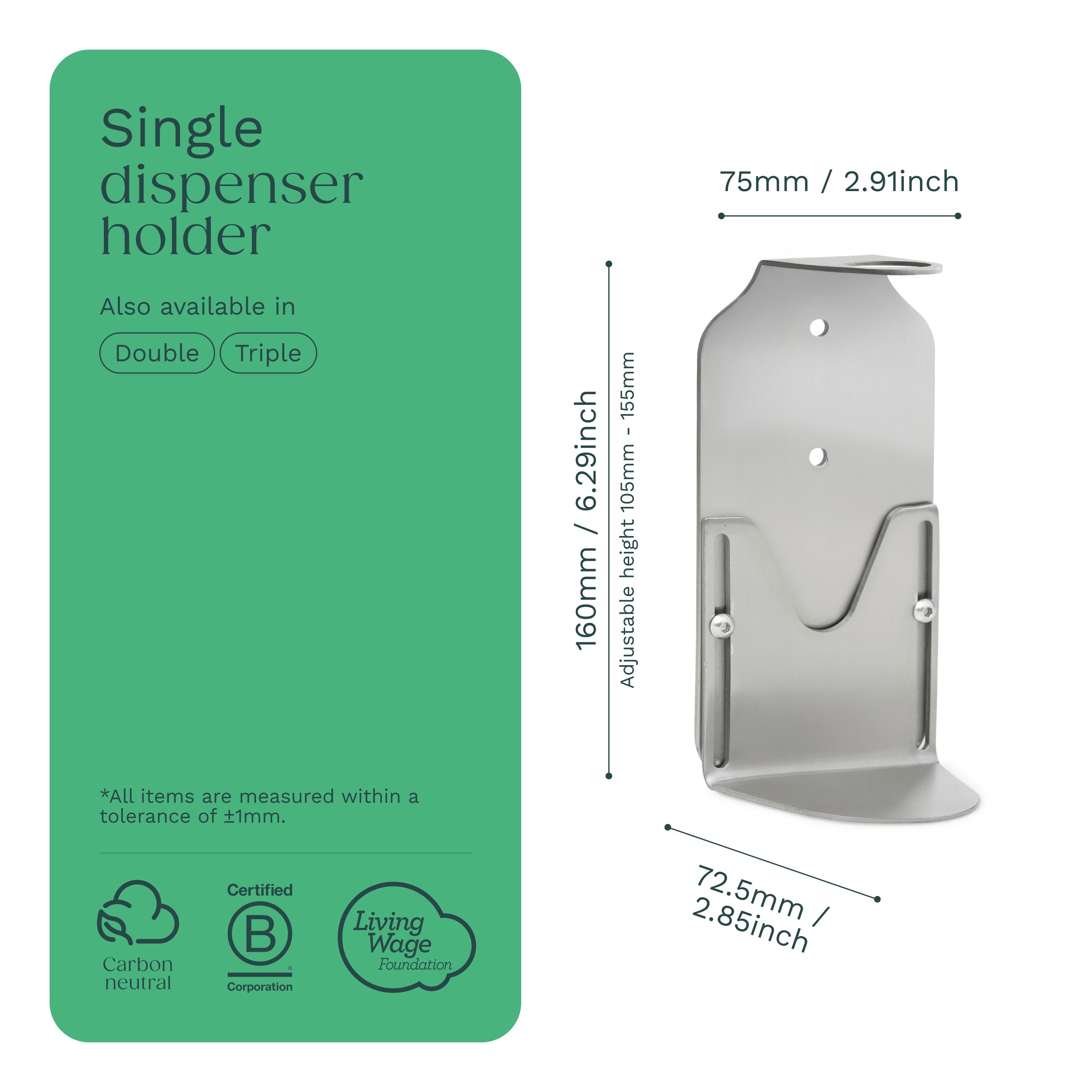 Nickel Single Bottle Holder - REGN