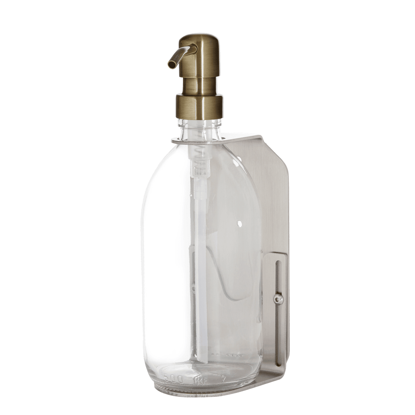 Nickel Single Wall Mounted Soap Dispenser - REGN
