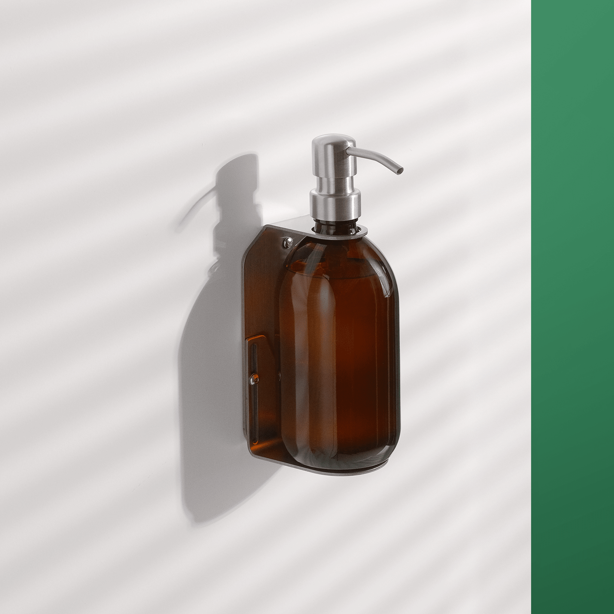 Nickel Single Wall Mounted Soap Dispenser - REGN