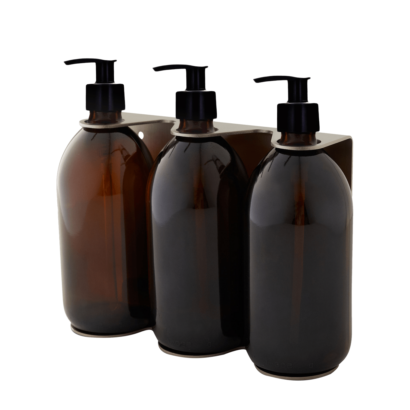 Nickel Triple Wall Mounted Soap Dispenser - REGN