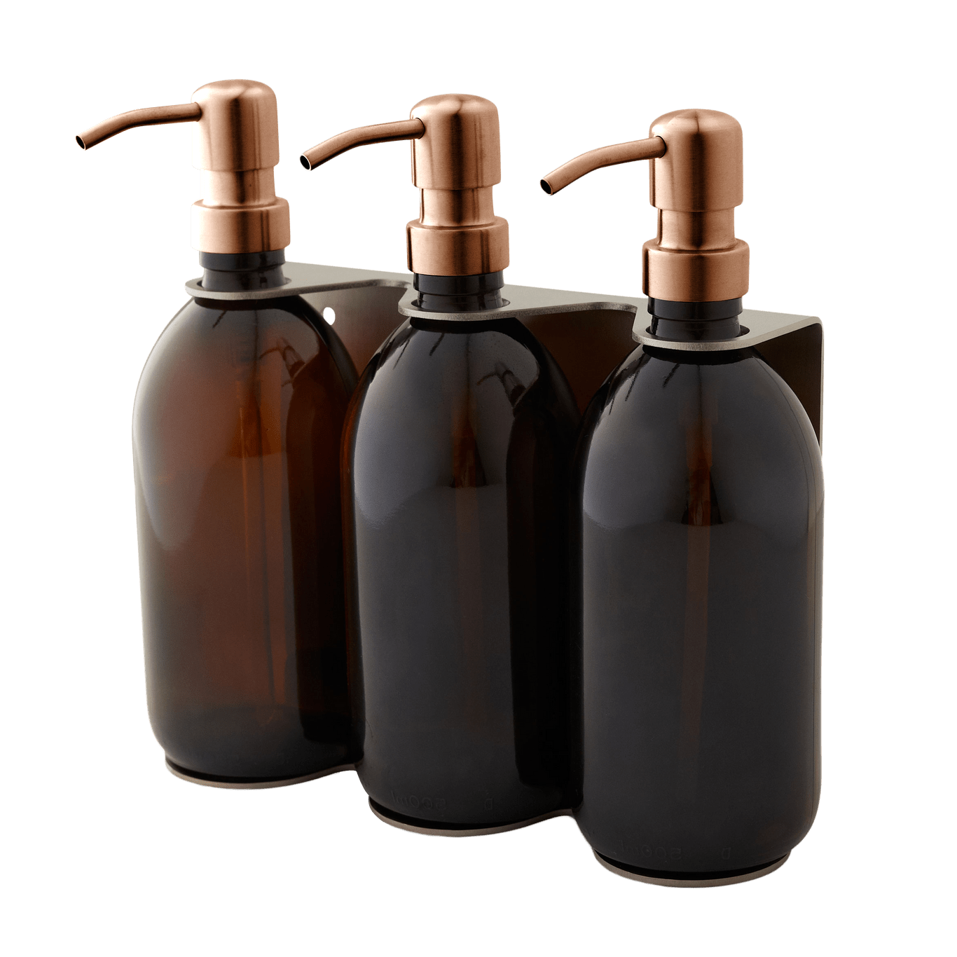 Nickel Triple Wall Mounted Soap Dispenser - REGN