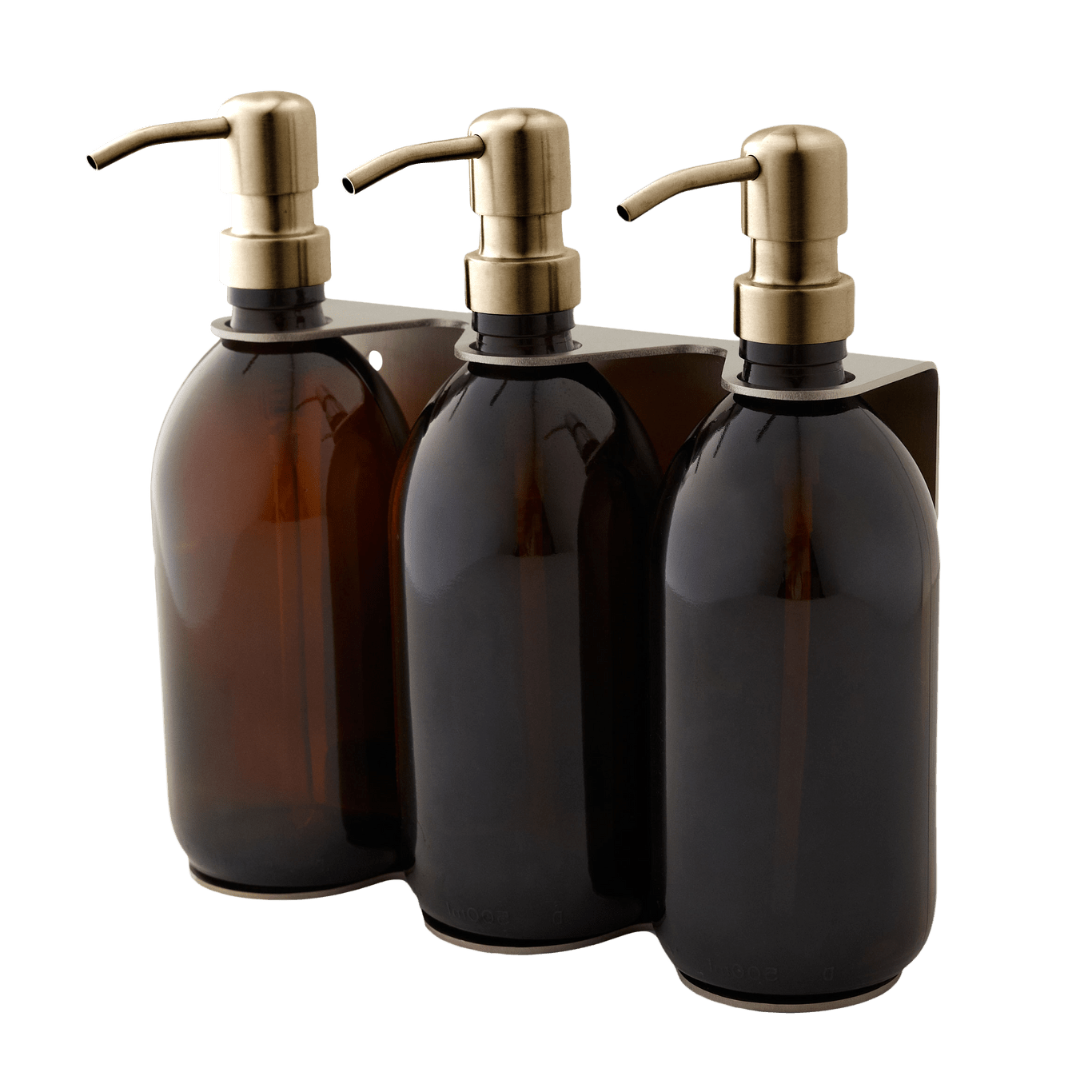 Nickel Triple Wall Mounted Soap Dispenser - REGN