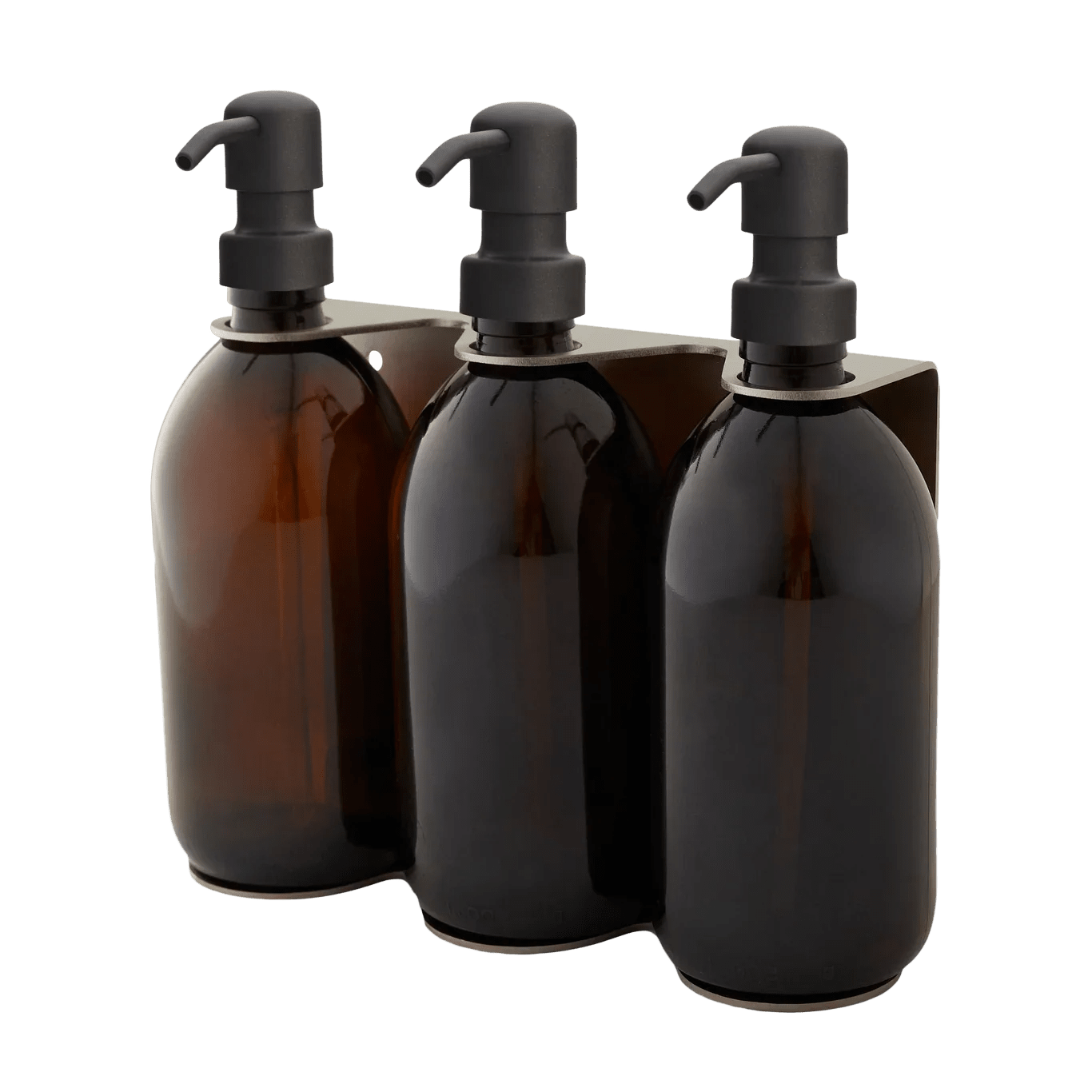 Nickel Triple Wall Mounted Soap Dispenser - REGN