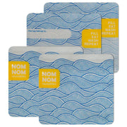 Nom Nom Reusable Snack Bags x 4 | Wave Design - REGN