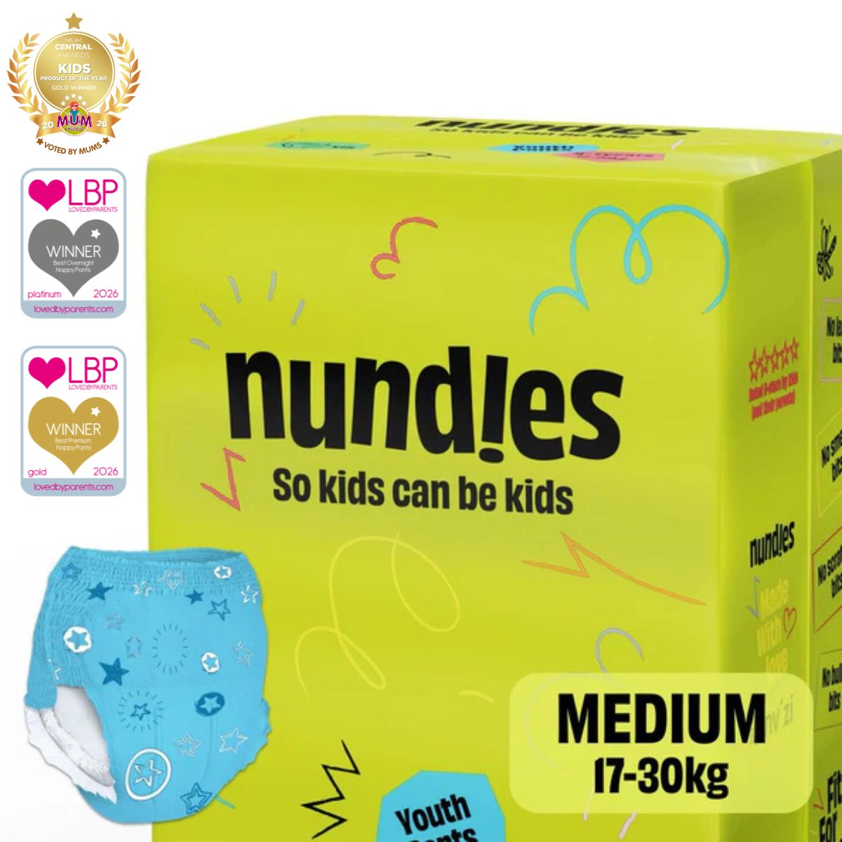 Nundies Youth Pants 4-7 Years (17-30kg) - REGN