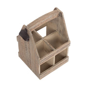 Oak Effect 4 Beer Bottle Carrier With Bottle Opener - REGN