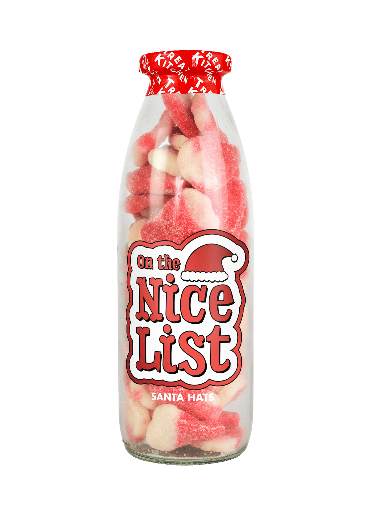 On the Nice List Christmas Message Bottle of Sweets | Festive Gift - REGN