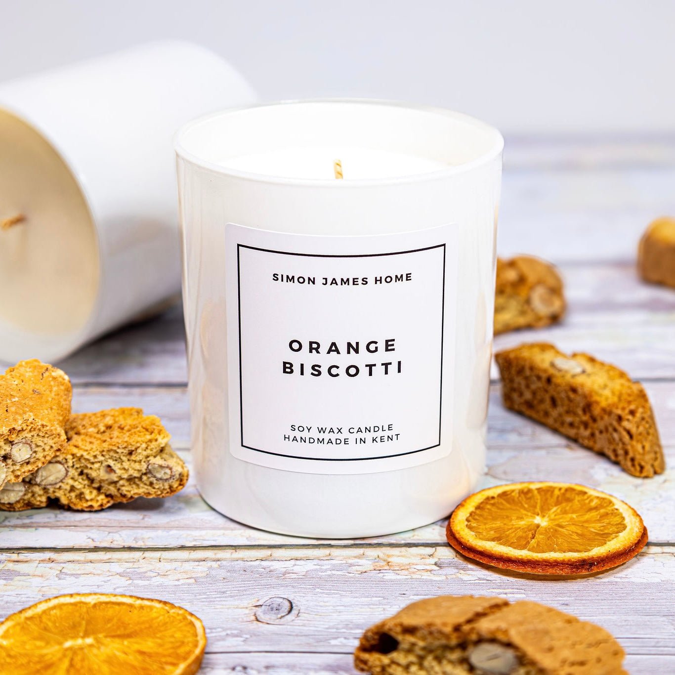 Orange Biscotti Candle - Handmade Soy Wax - REGN