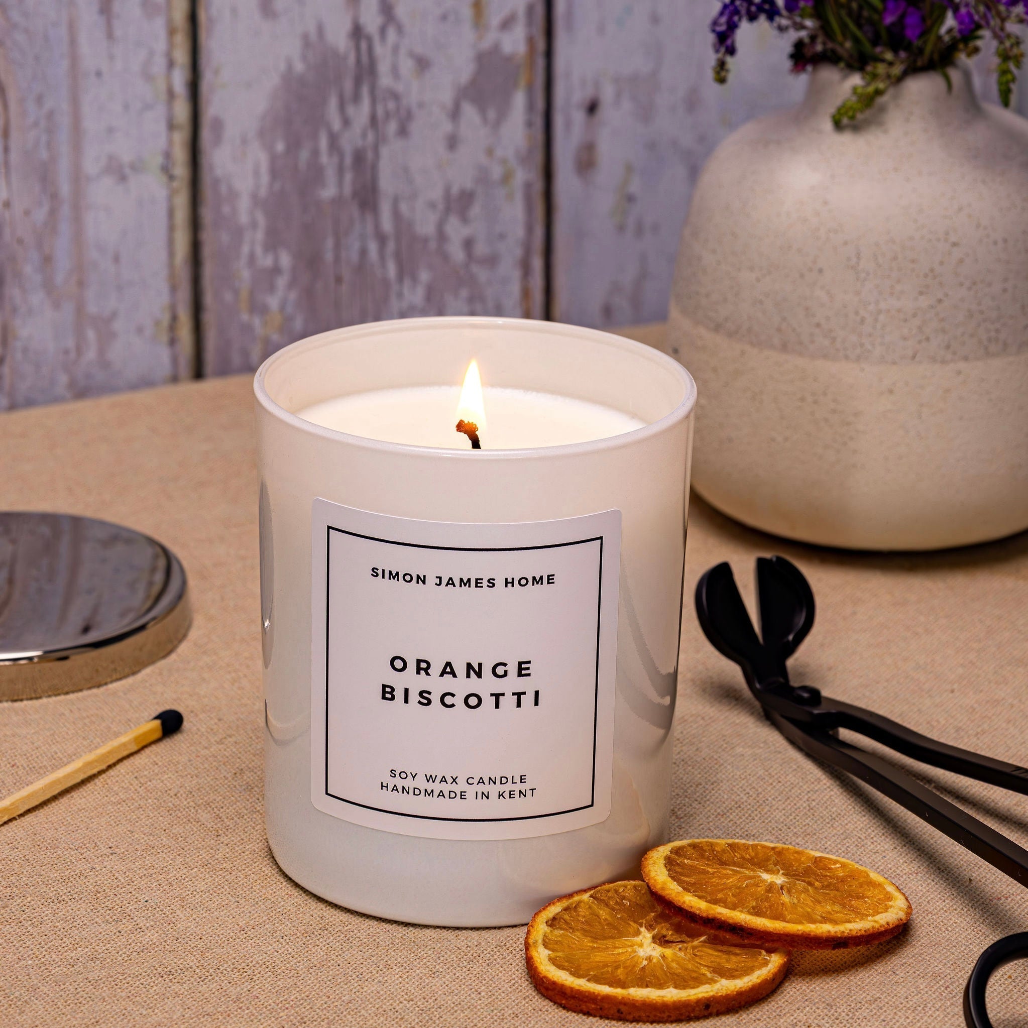 Orange Biscotti Candle - Handmade Soy Wax - REGN