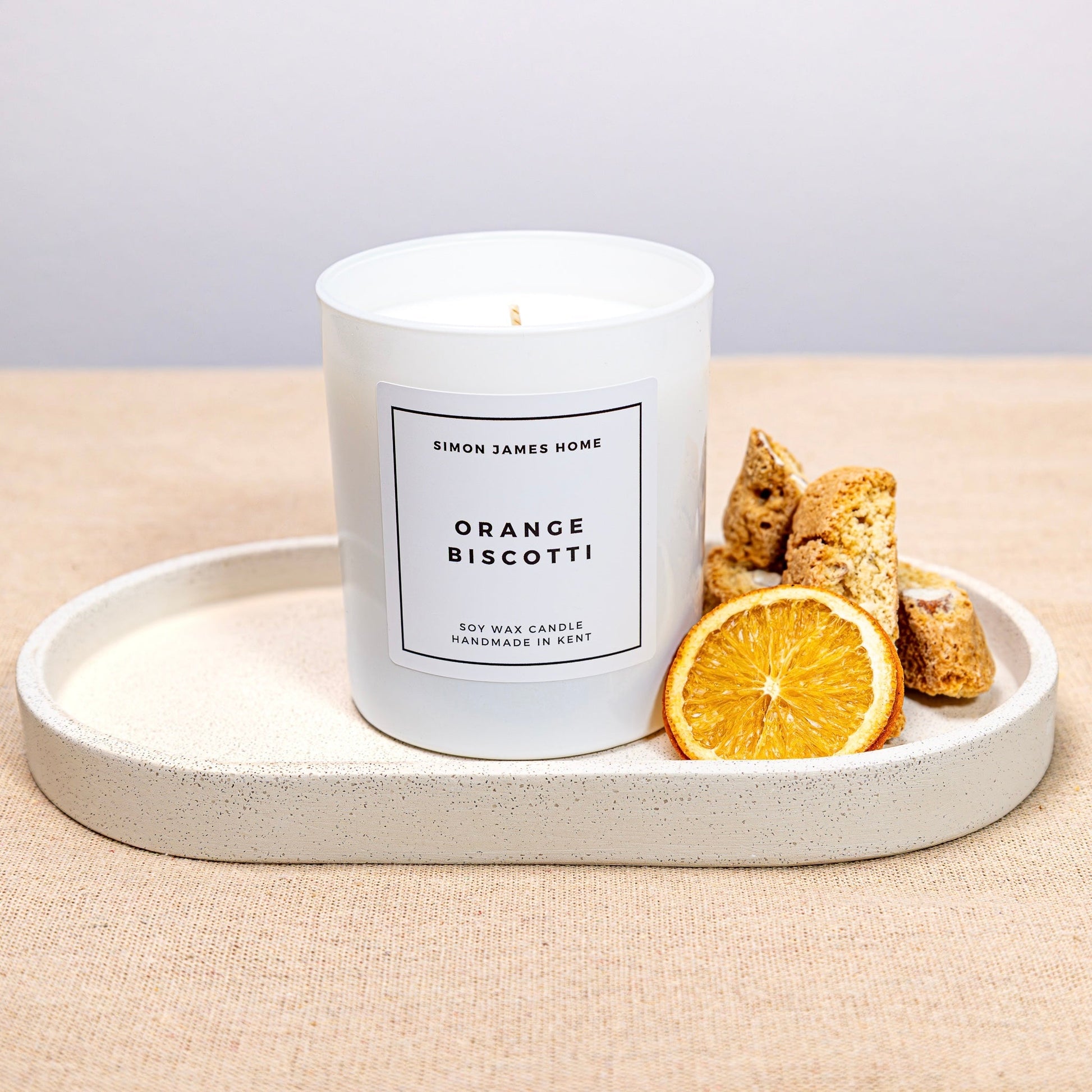 Orange Biscotti Candle - Handmade Soy Wax - REGN
