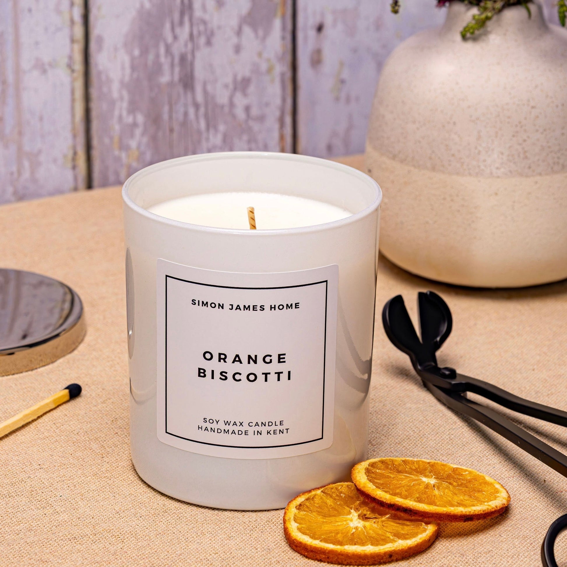 Orange Biscotti Candle - Handmade Soy Wax - REGN