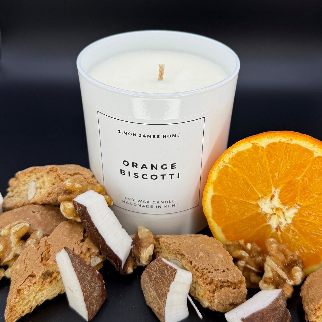 Orange Biscotti Candle - Handmade Soy Wax - REGN