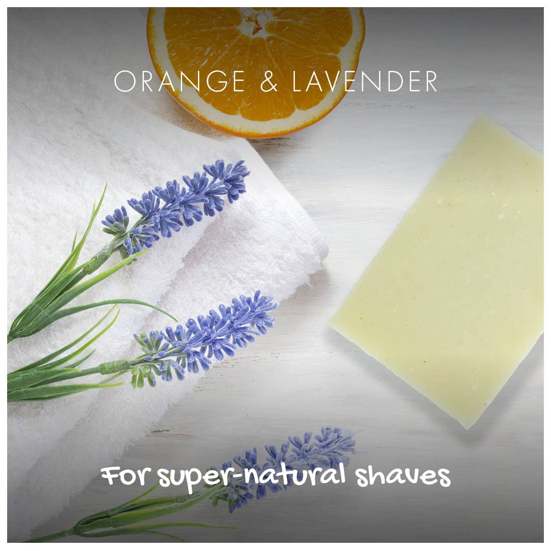 Orange & Lavender Shaving Soap Bar – Smooth, Soothing & Plastic - Free - REGN