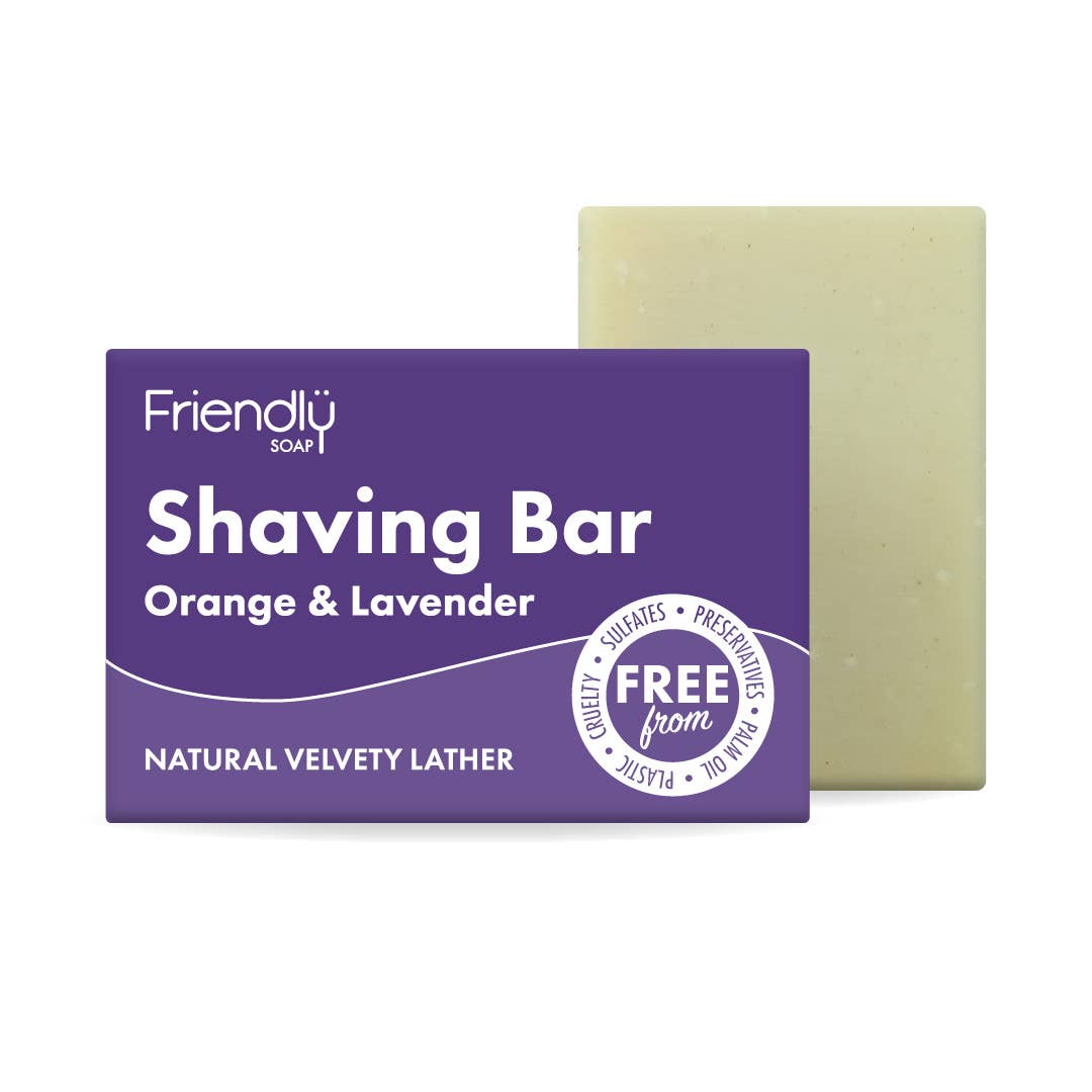 Orange & Lavender Shaving Soap Bar – Smooth, Soothing & Plastic - Free - REGN