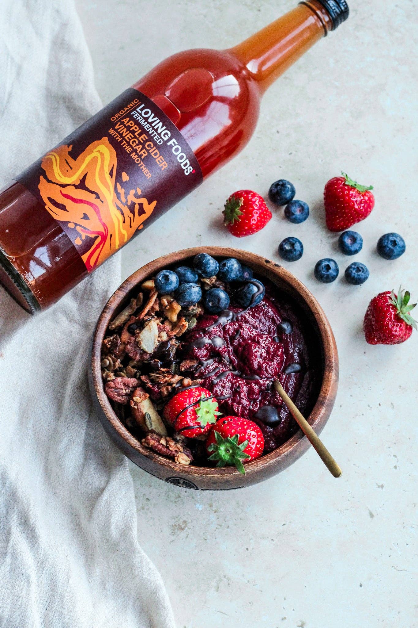 Organic Apple Cider Vinegar With The Mother – Raw Unfiltered 750ml - REGN