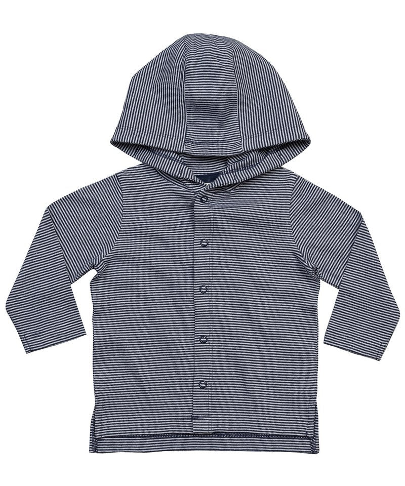 Organic Baby Stripy Hooded Tshirt - REGN