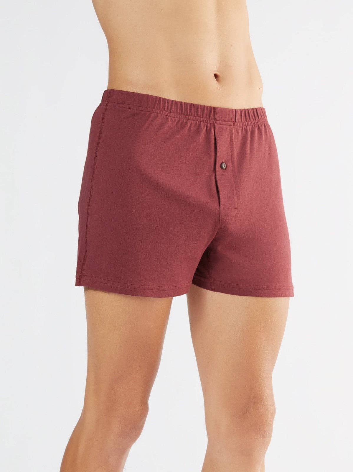 Organic Boxer Shorts with Button: Mens - REGN