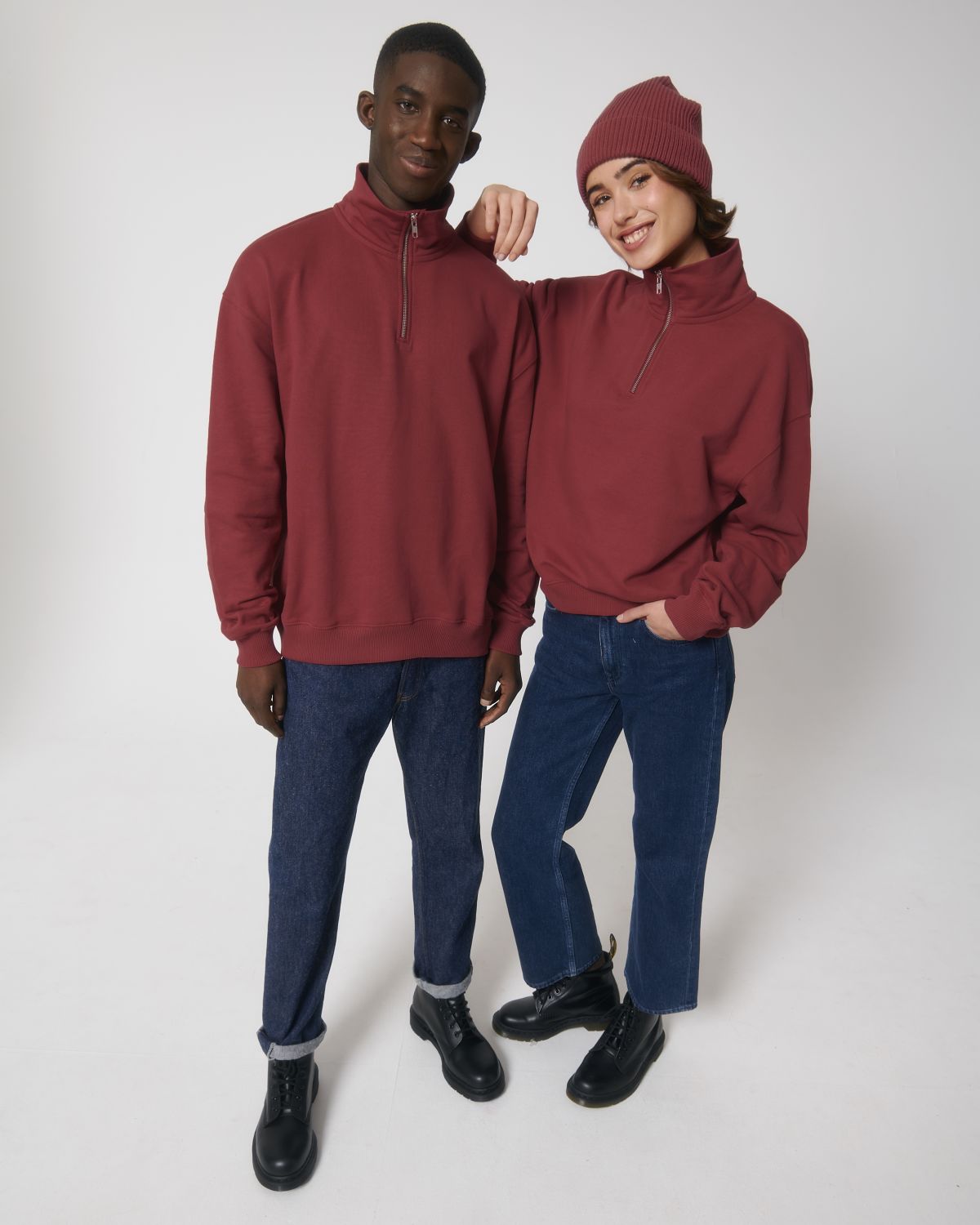 Organic Boxy Quarter Zip Sweatshirt: Unisex - REGN