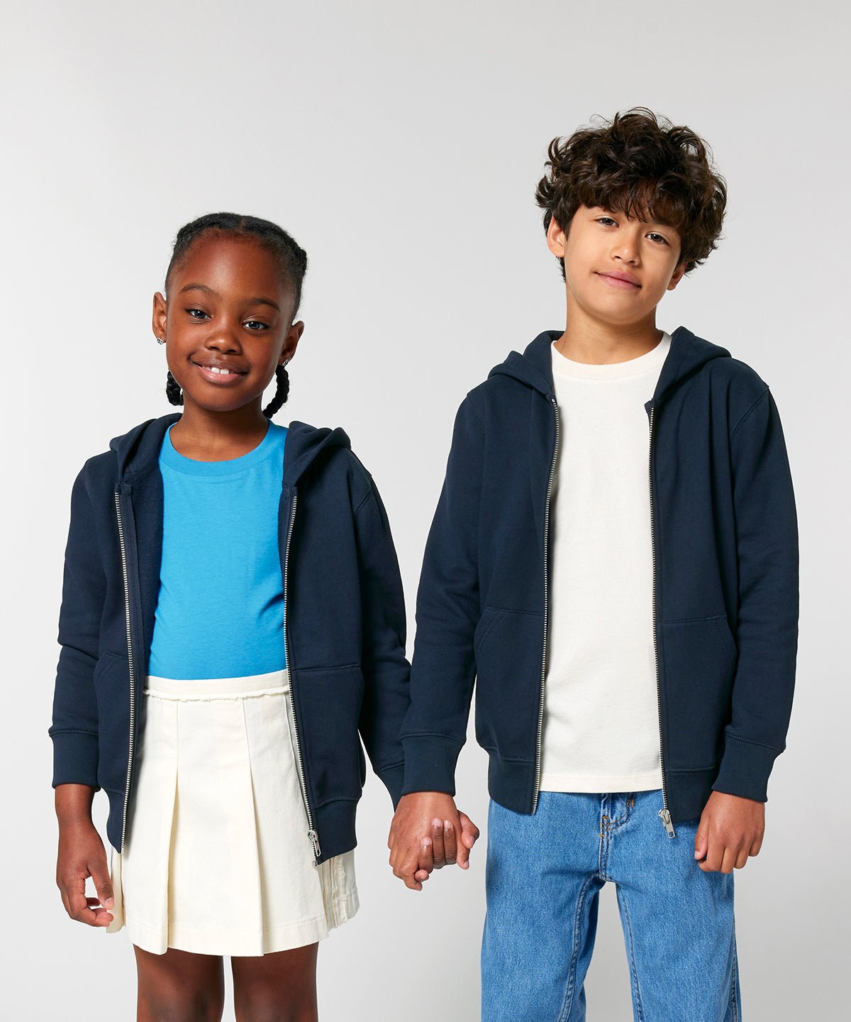 Organic Colours Kids Zipped Hooded Sweatshirt - REGN