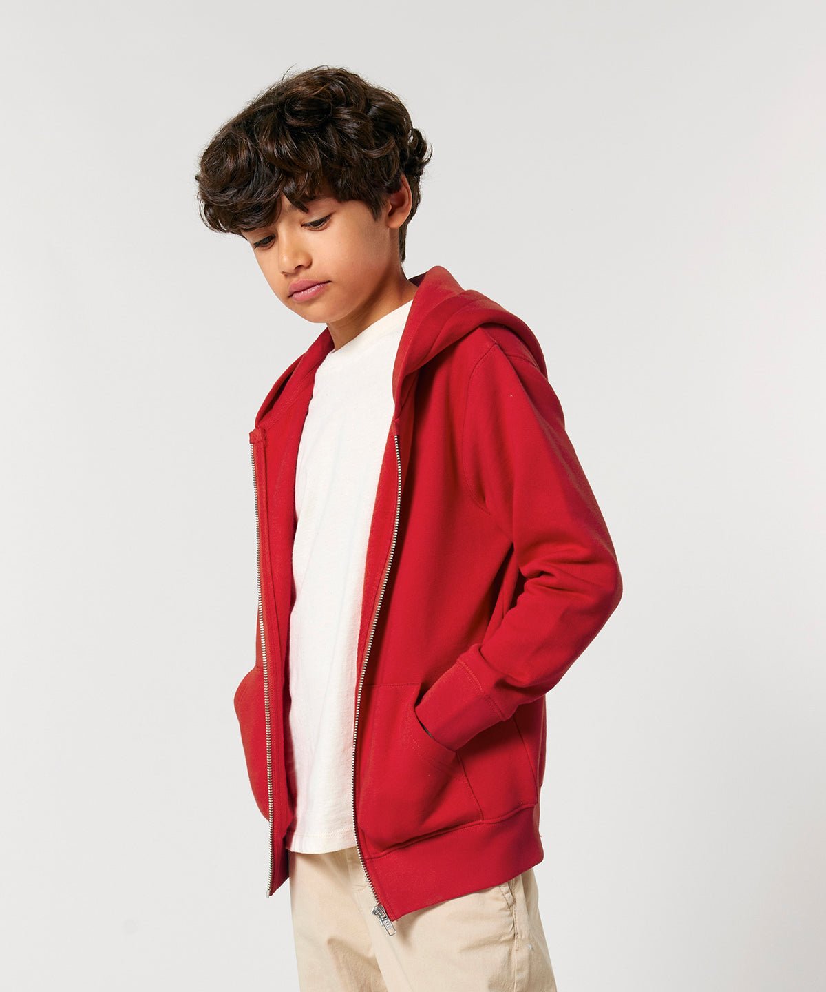 Organic Colours Kids Zipped Hooded Sweatshirt - REGN