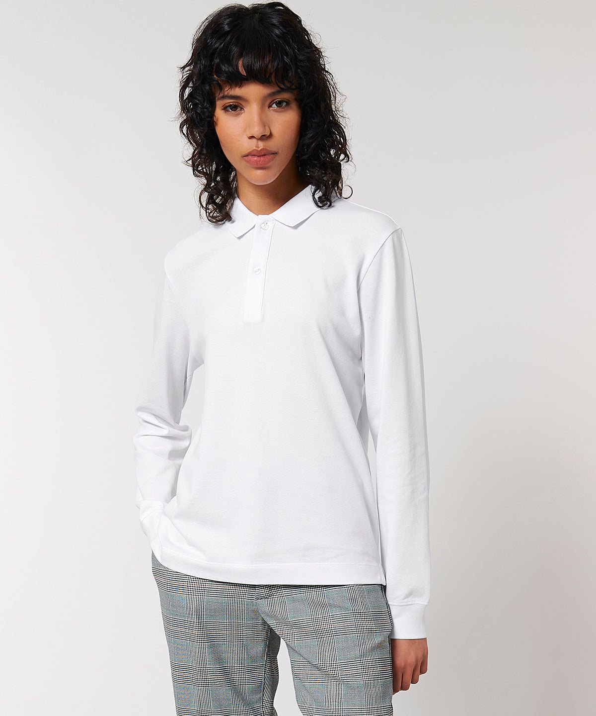 Organic Colours Long Sleeve Polo: Unisex - REGN