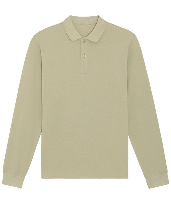 Organic Colours Long Sleeve Polo: Unisex - REGN