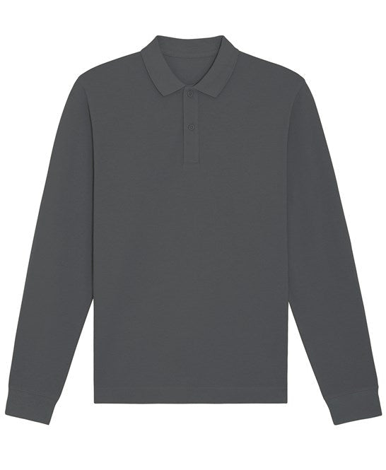 Organic Colours Long Sleeve Polo: Unisex - REGN