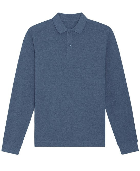 Organic Colours Long Sleeve Polo: Unisex - REGN