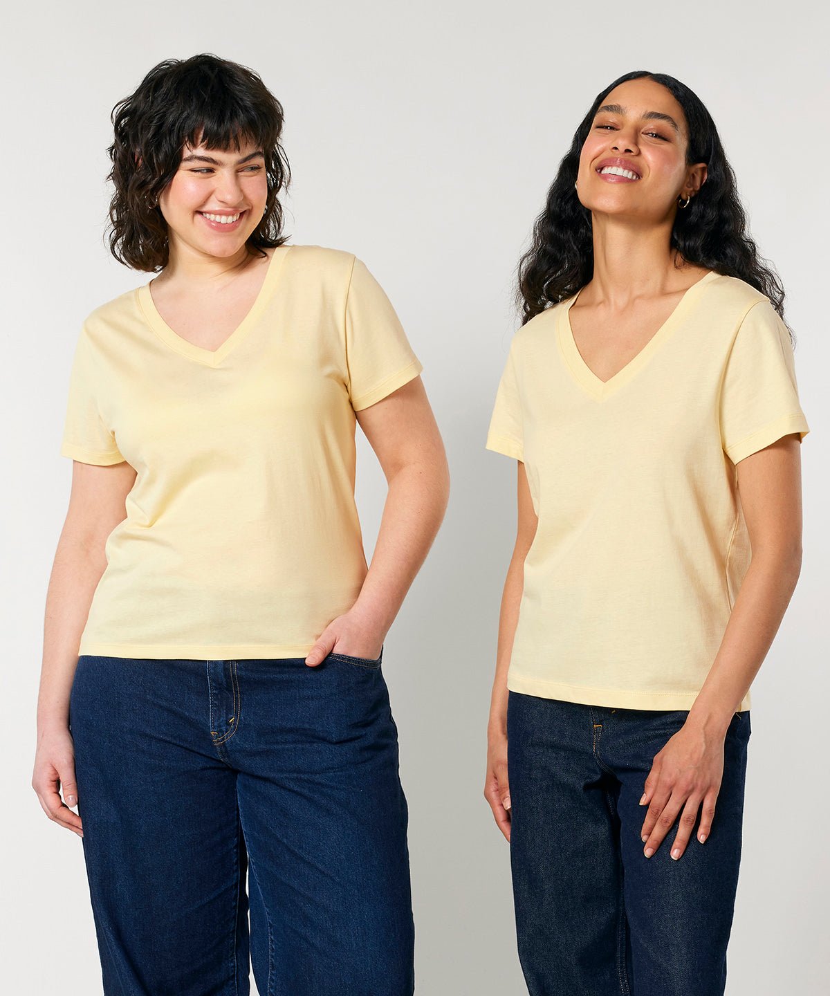 Organic Colours V-neck T-shirt Womens - REGN