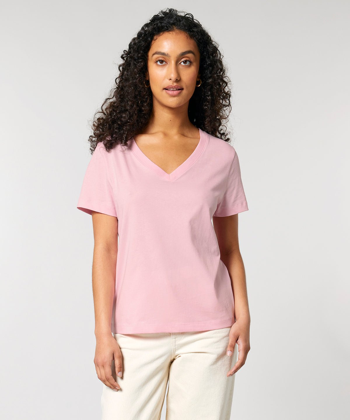 Organic Colours V-neck T-shirt Womens - REGN