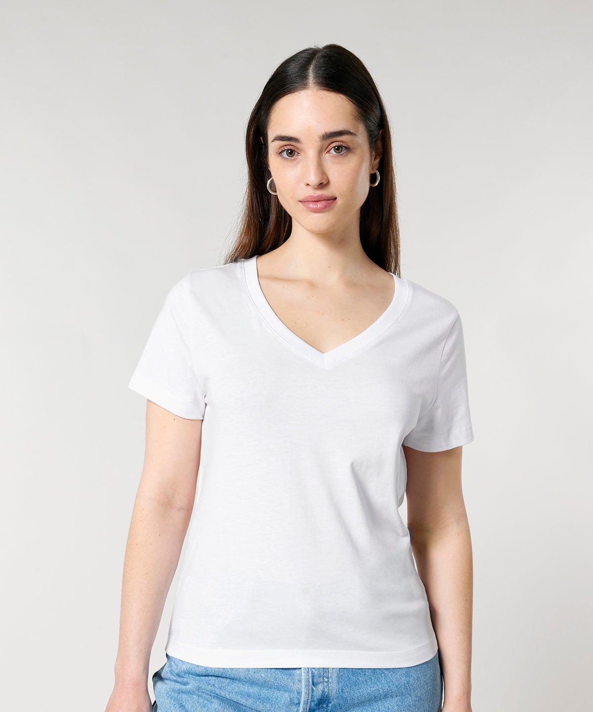 Organic Colours V-neck T-shirt Womens - REGN