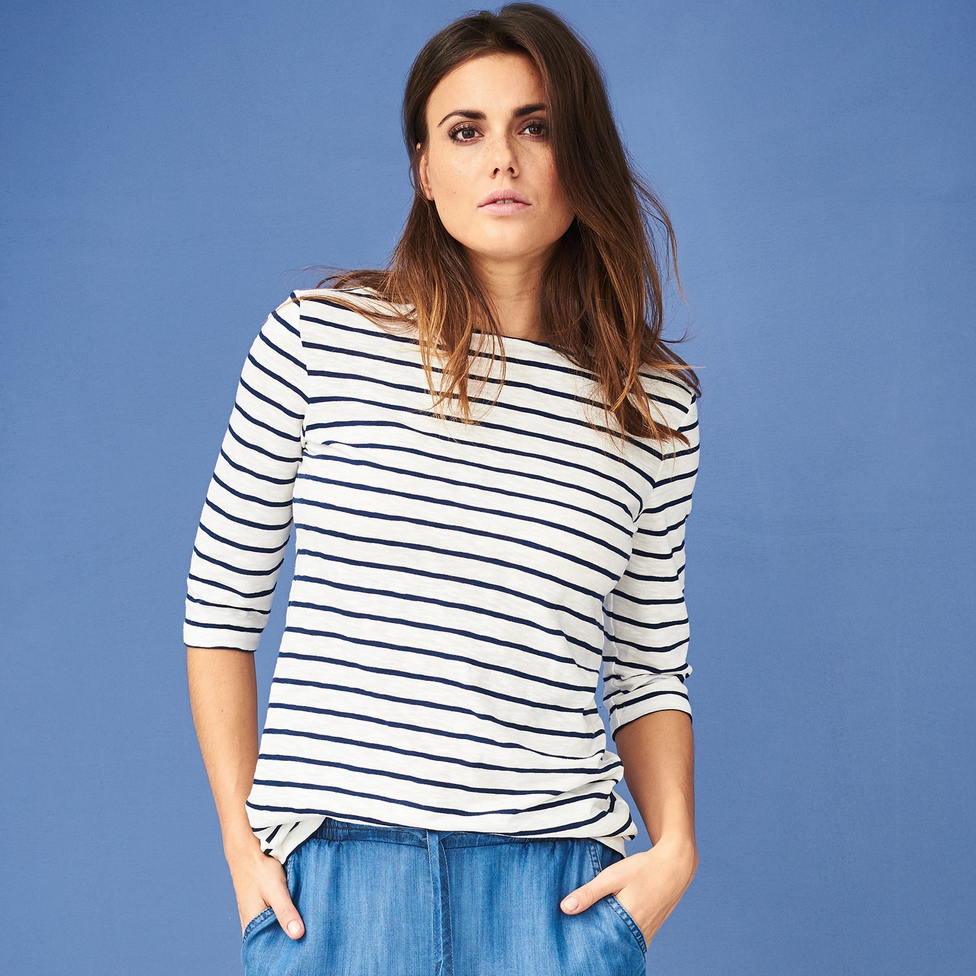 Organic Cotton 3/4 Sleeve T-shirt: Womens - REGN