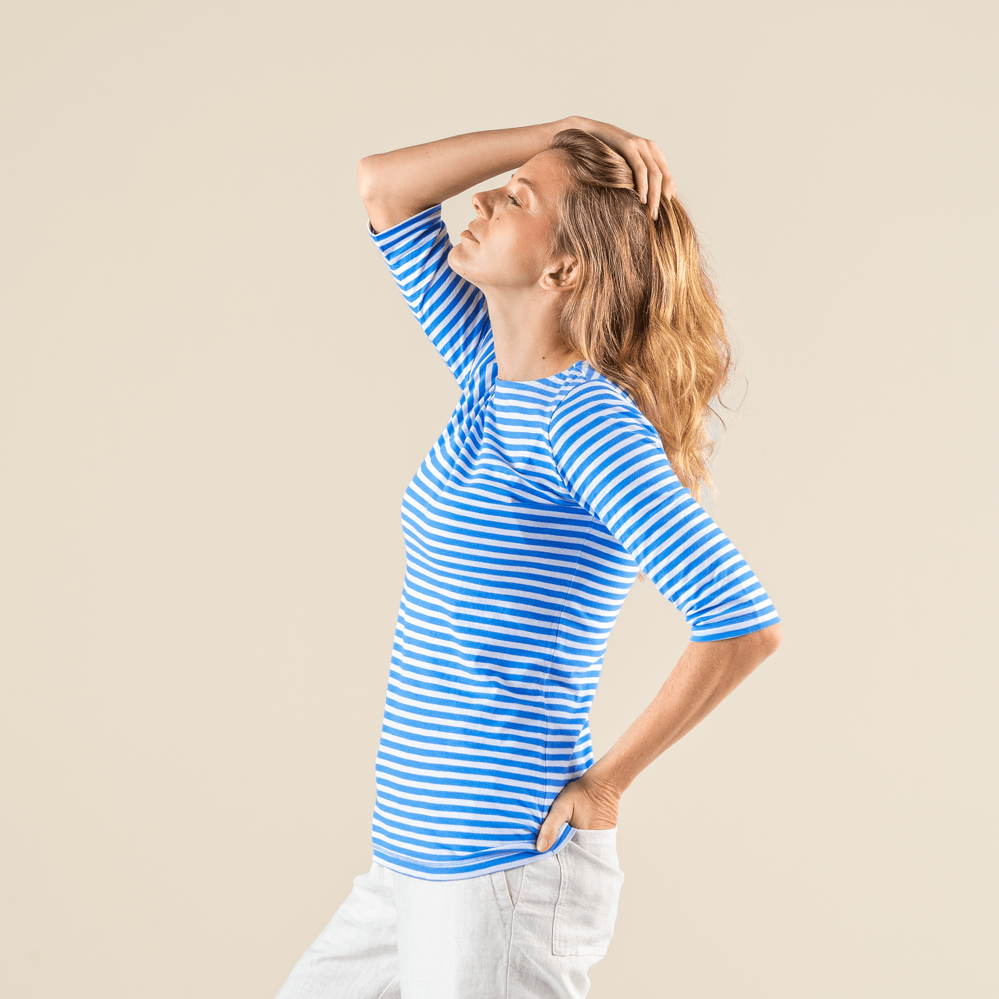 Organic Cotton 3/4 Sleeve T-shirt: Womens - REGN
