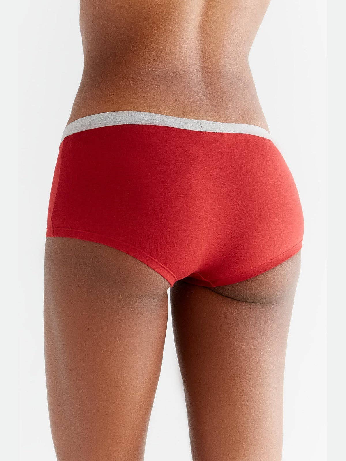 Organic Cotton Boyshorts with Elastic Waistband - REGN