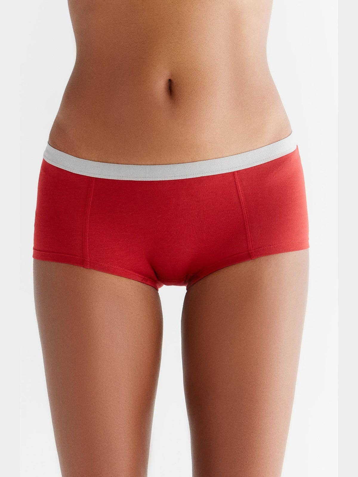 Organic Cotton Boyshorts with Elastic Waistband - REGN