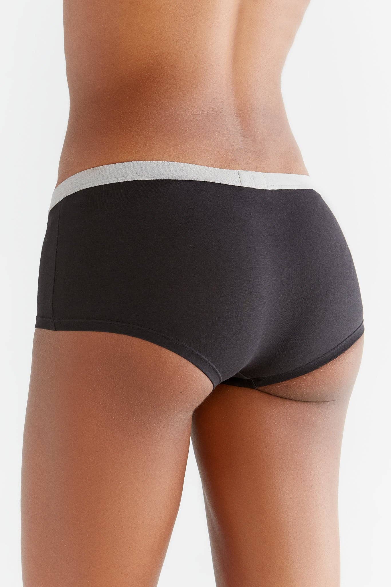 Organic Cotton Boyshorts with Elastic Waistband - REGN