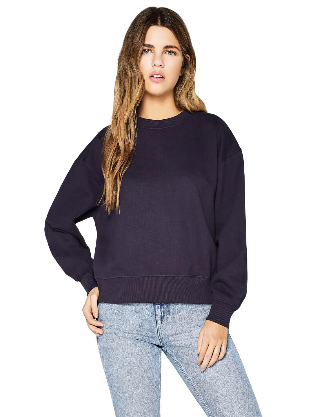 Organic Cotton Dropped Shoulder Sweatshirt: Womens - REGN