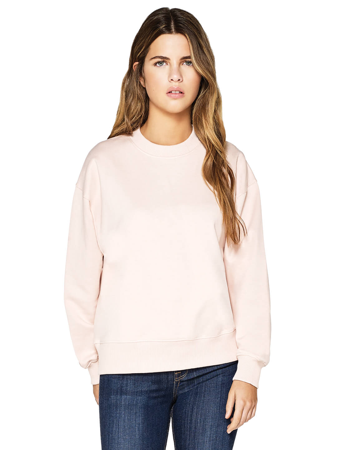 Organic Cotton Dropped Shoulder Sweatshirt: Womens - REGN