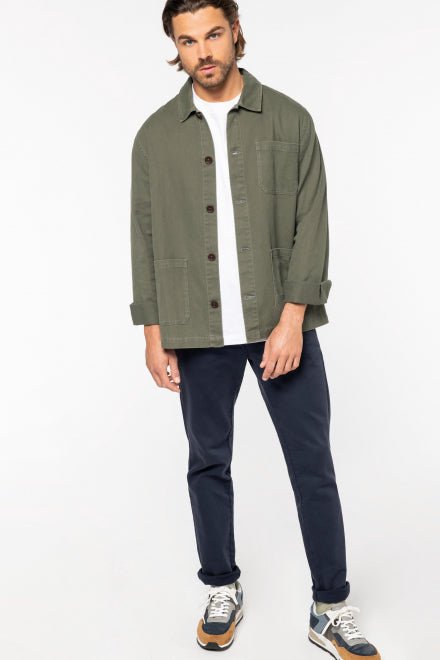 Organic Cotton & Linen Faded Jacket - REGN