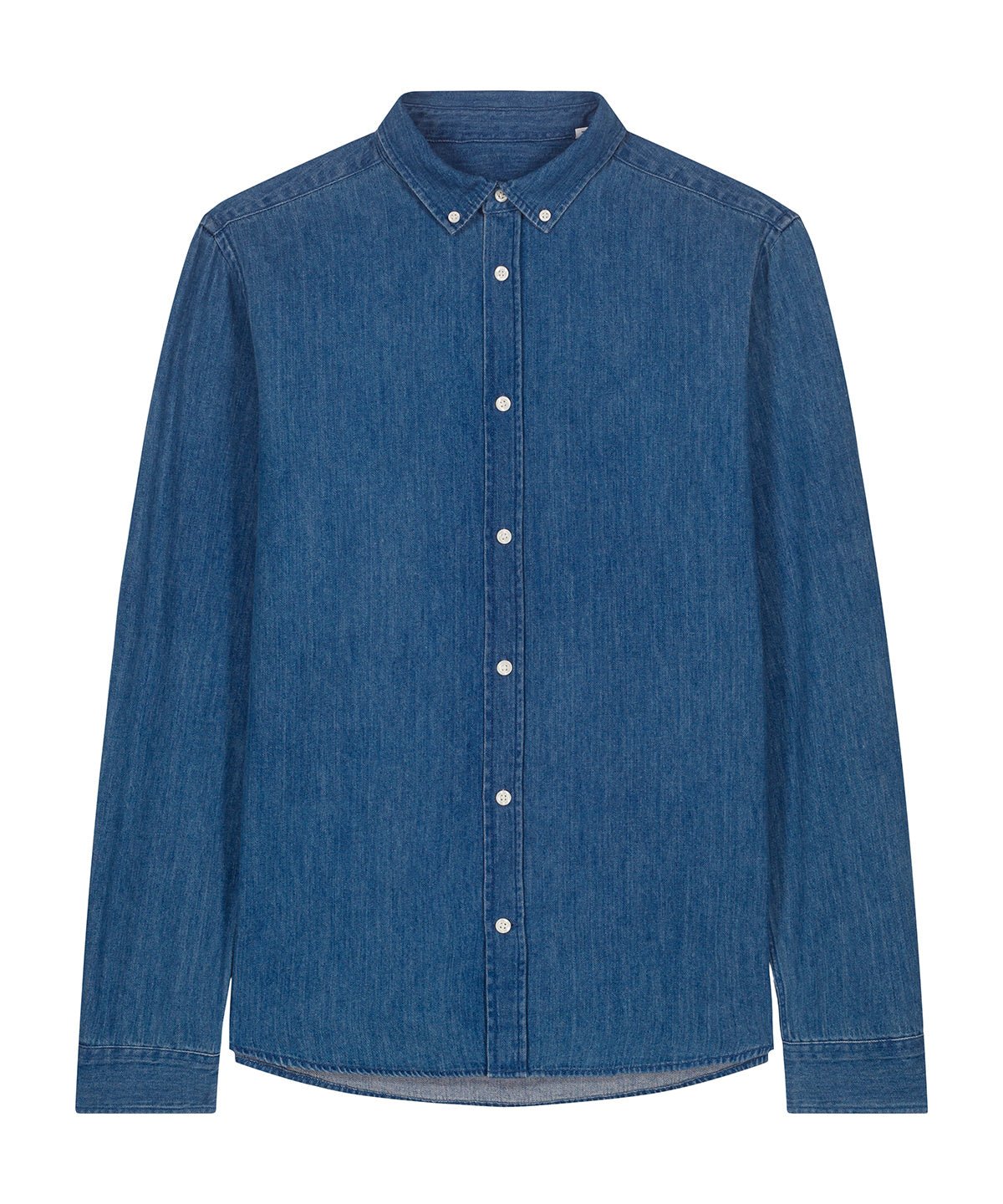 Organic Cotton Long Sleeve Denim Shirt: Mens - REGN