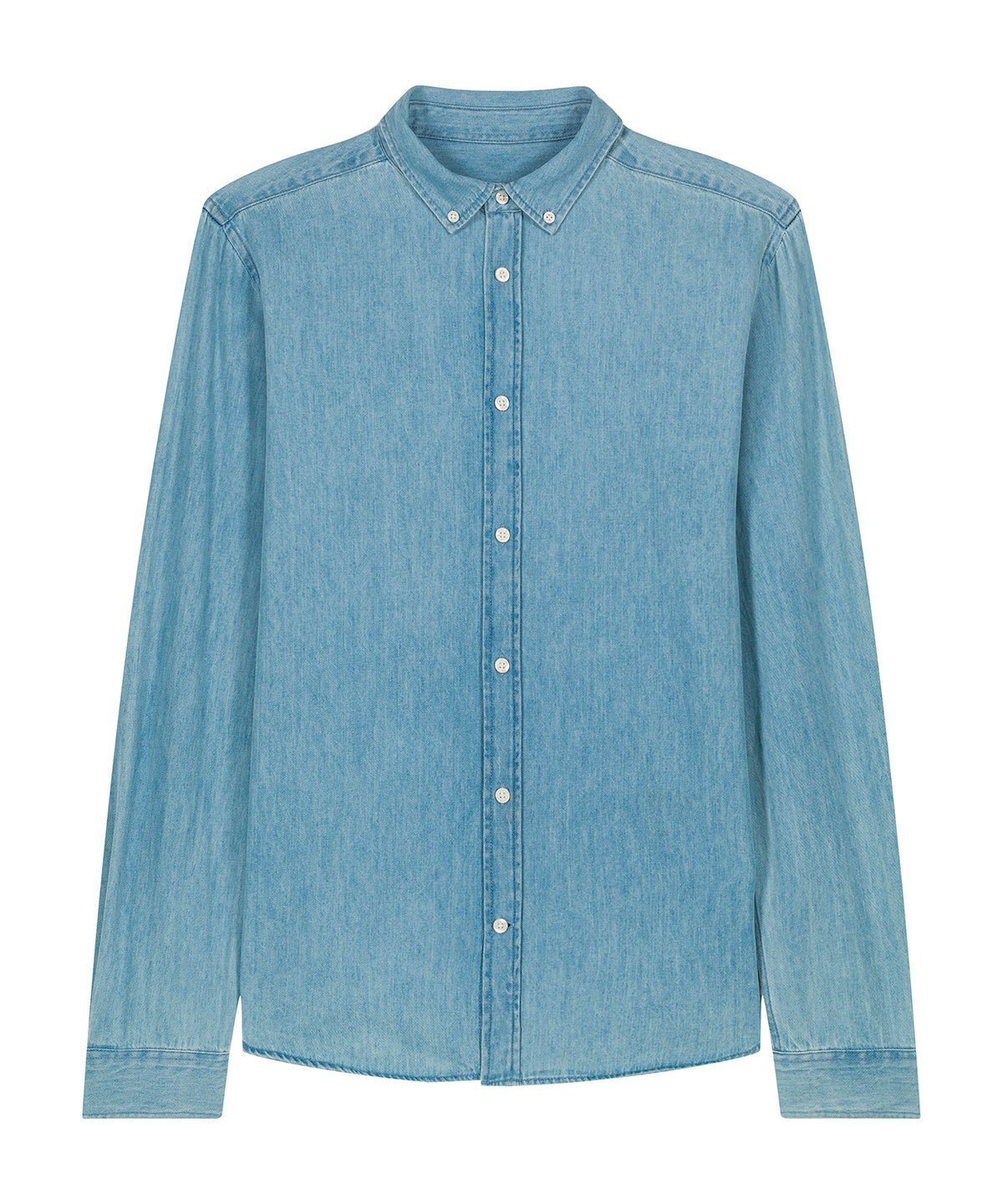 Organic Cotton Long Sleeve Denim Shirt: Mens - REGN
