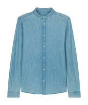 Organic Cotton Long Sleeve Denim Shirt: Mens - REGN