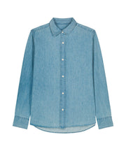 Organic Cotton Long Sleeve Denim Shirt: Womens - REGN