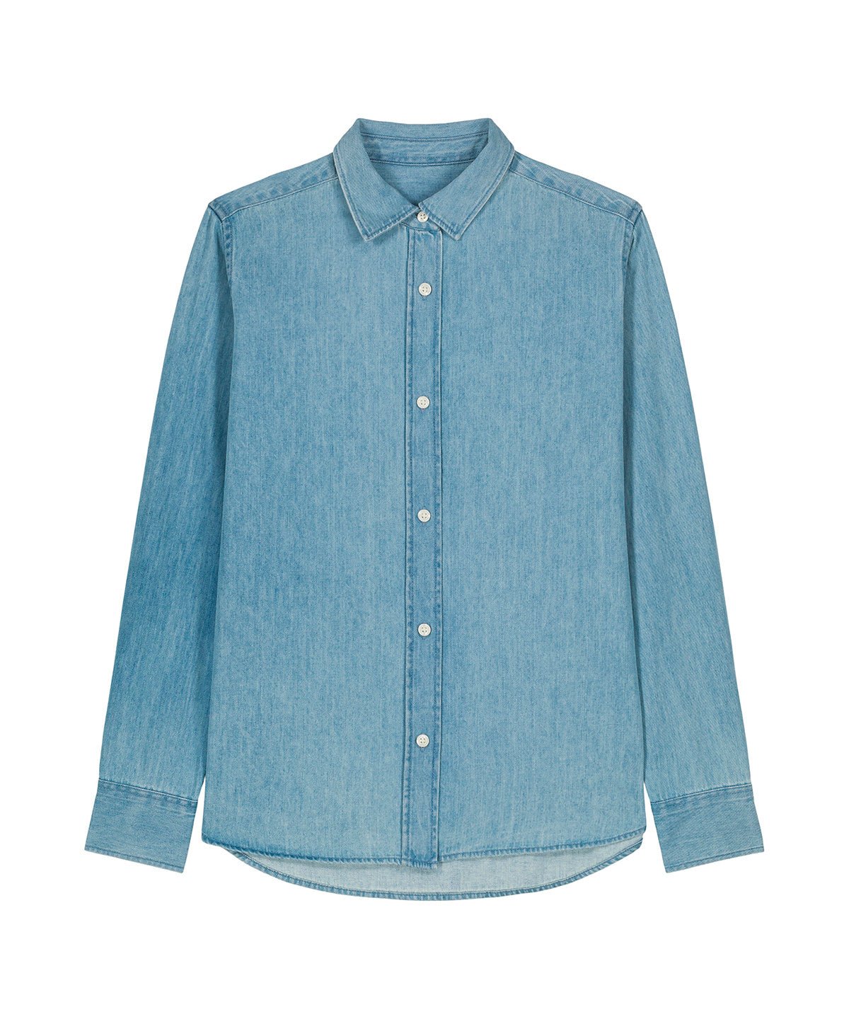 Organic Cotton Long Sleeve Denim Shirt: Womens - REGN