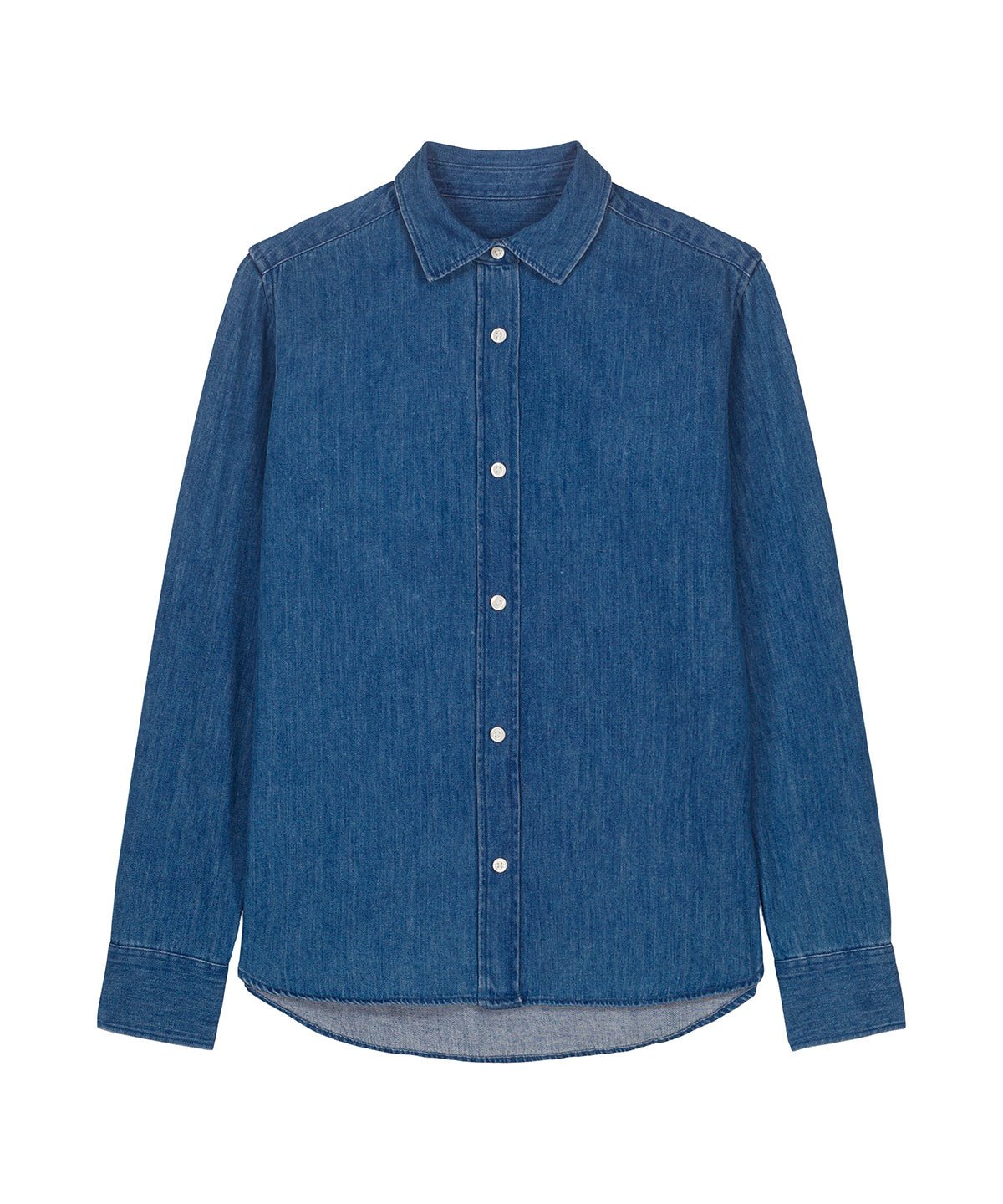 Organic Cotton Long Sleeve Denim Shirt: Womens - REGN
