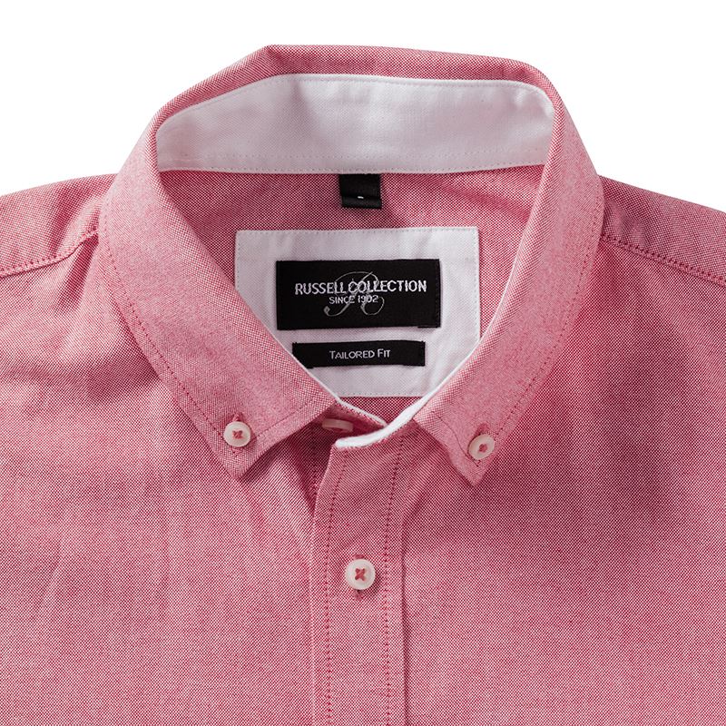 Organic Cotton Long Sleeve Oxford Shirt: Russell Collection - REGN